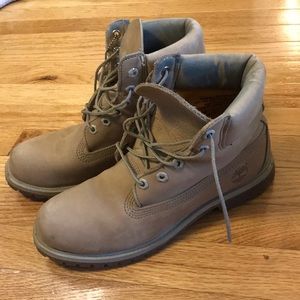 Cream Timberland Boots